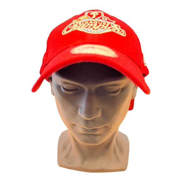 PHILADELPHIA PHILLIES 2009 LEAGUE CHAMPIONS NEW ERA 39THIRTY HAT CAP MLB Red‎ - Picture 2 of 10
